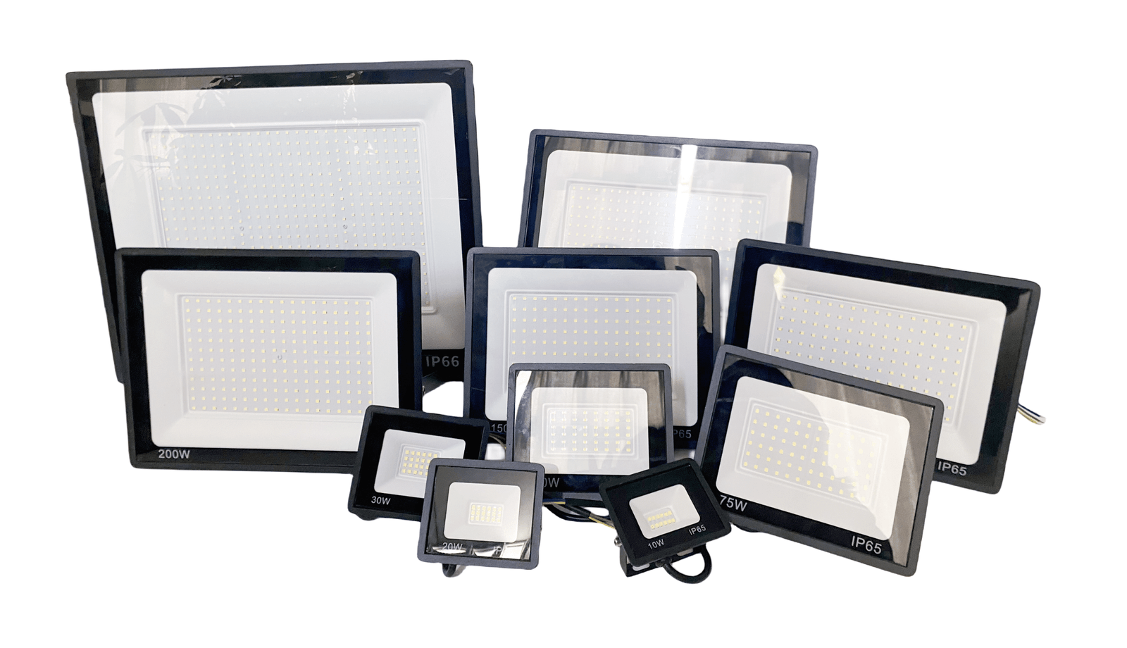 10w to 500w Sleek Ultra Thin LED Flood Lighting display